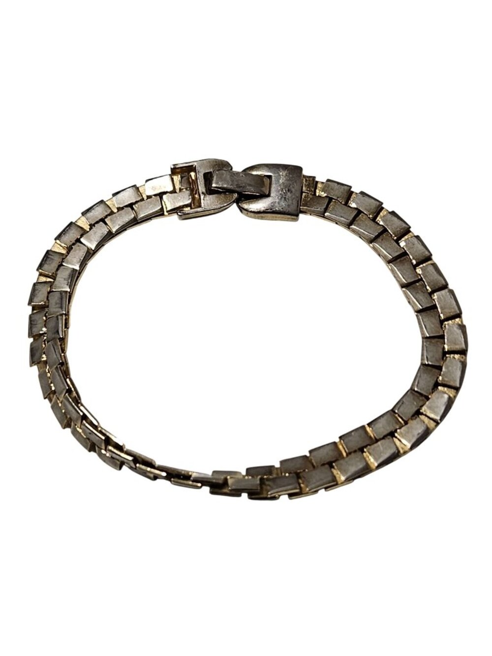 Vintage Napier Gold Tone Linked Bracelet Classic Minimalist Fashion Jewelry